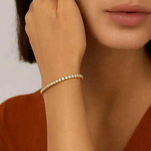 Serenita – 925 Silver Mini Tennis Bracelet with Zircon - Jewellar