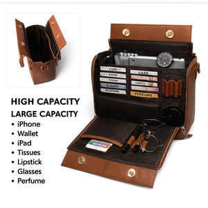 Chic orange PU leather tote bag with zipper closure and spacious design – Solenne Tote by Jewellar