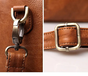 Chic orange PU leather tote bag with zipper closure and spacious design – Solenne Tote by Jewellar