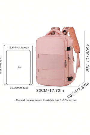 Large-capacity waterproof Oxford backpack with multiple compartments and air-pillow straps – TravelPro Oxford Backpack by Jewellar