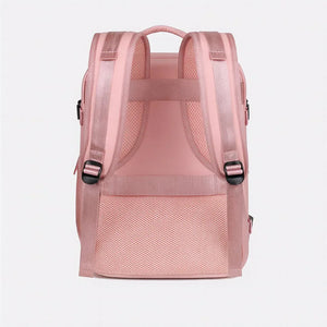 Large-capacity waterproof Oxford backpack with multiple compartments and air-pillow straps – TravelPro Oxford Backpack by Jewellar