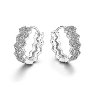 Twist Charm – 925 Sterling Silver Mini Hoop Earrings - Jewellar