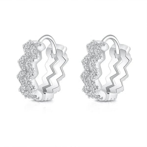 Twist Charm – 925 Sterling Silver Mini Hoop Earrings - Jewellar