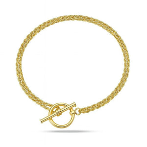 Twista Luxe – 925 Silver Diamond-Accent Twist Chain Bracelet - Jewellar