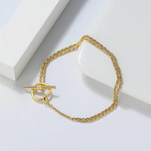 Twista Luxe – 925 Silver Diamond-Accent Twist Chain Bracelet - Jewellar