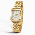 Velora Square – Elegant Steel Strap Quartz Watch - Jewellar