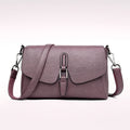 Retro-style PU leather crossbody shoulder bag with flap cover – Veloria Crossbody by Jewellar