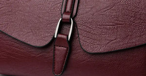 Retro-style PU leather crossbody shoulder bag with flap cover – Veloria Crossbody by Jewellar