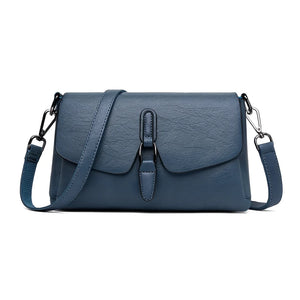 Retro-style PU leather crossbody shoulder bag with flap cover – Veloria Crossbody by Jewellar