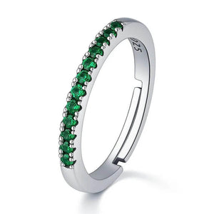 Verdant Loop – 925 Sterling Silver Overlapping Diamond Ring - Jewellar
