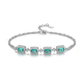 Verde Grace – 925 Silver Emerald Bracelet for Women - Jewellar