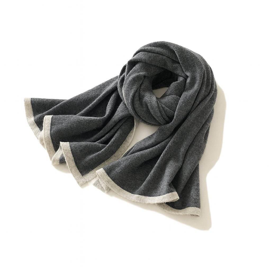 Vienna Knit – Color-Blocked Cashmere Jacquard Scarf - Jewellar
