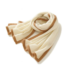 Vienna Knit – Color-Blocked Cashmere Jacquard Scarf - Jewellar