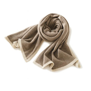 Vienna Knit – Color-Blocked Cashmere Jacquard Scarf - Jewellar