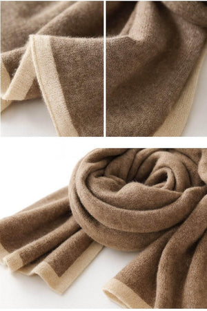 Vienna Knit – Color-Blocked Cashmere Jacquard Scarf - Jewellar