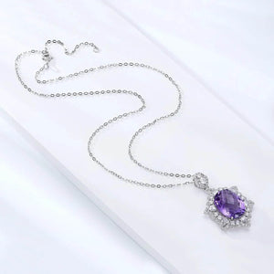 Violet Crown – 925 Silver Amethyst Pendant - Jewellar