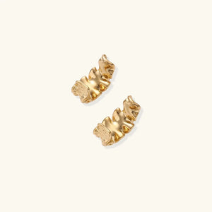 Wave Flow Hoops – 18K Gold Plated Jewellar