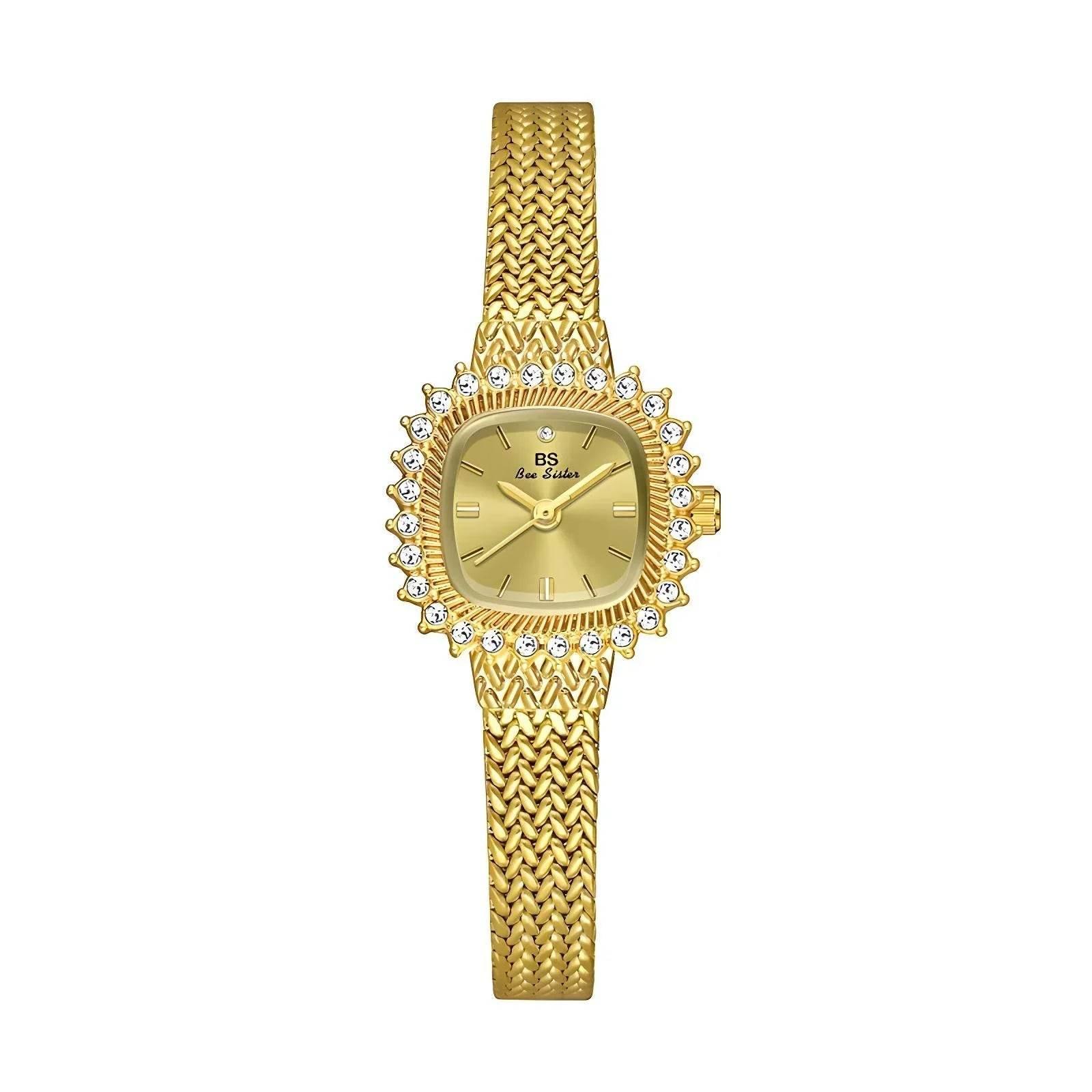 Wheat Mini – Retro Square Quartz Watch - Jewellar
