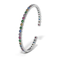 Zyra Glint – 925 Silver Colorful Gem Bracelet - Jewellar