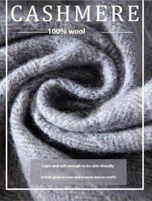 Éline Stripe – Wool Striped Long Scarf Shawl - Jewellar