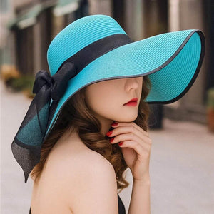 SunBloom – Foldable Wide-Brim Summer Straw Hat - Jewellar