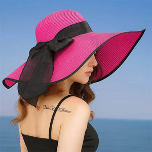 SunBloom – Foldable Wide-Brim Summer Straw Hat - Jewellar