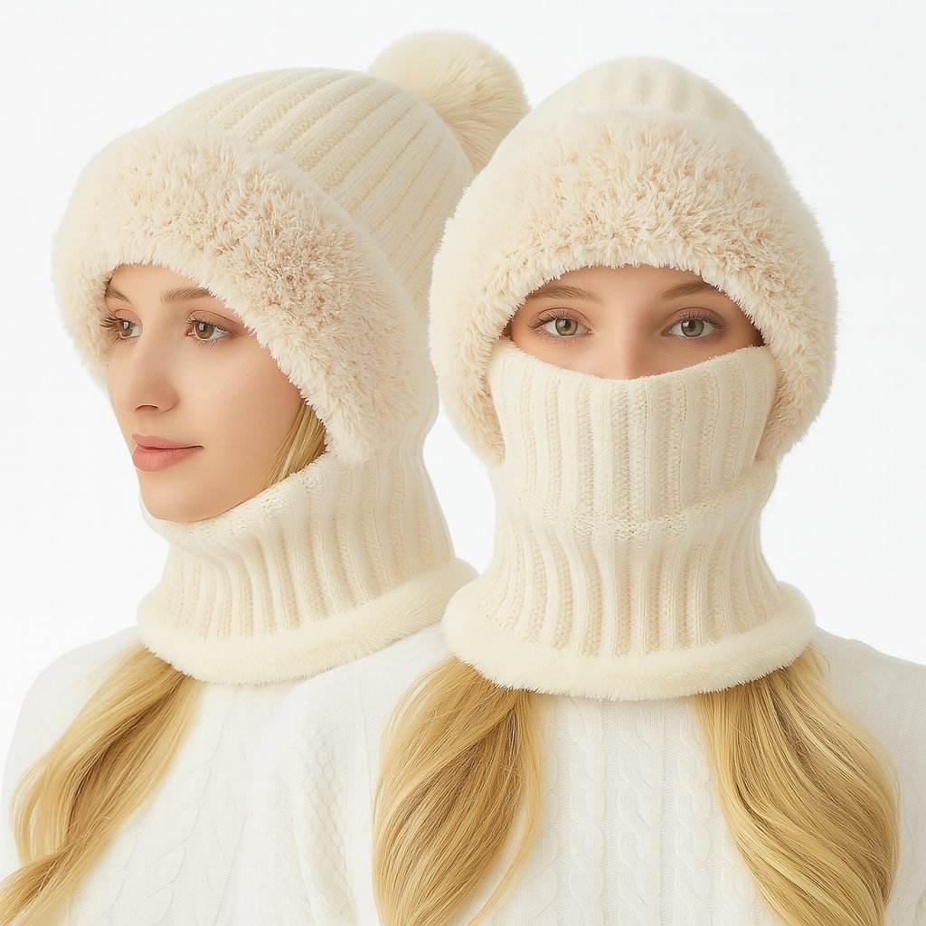 ArcticEase – 3-in-1 Knitted Hat, Scarf & Mask Set - Jewellar