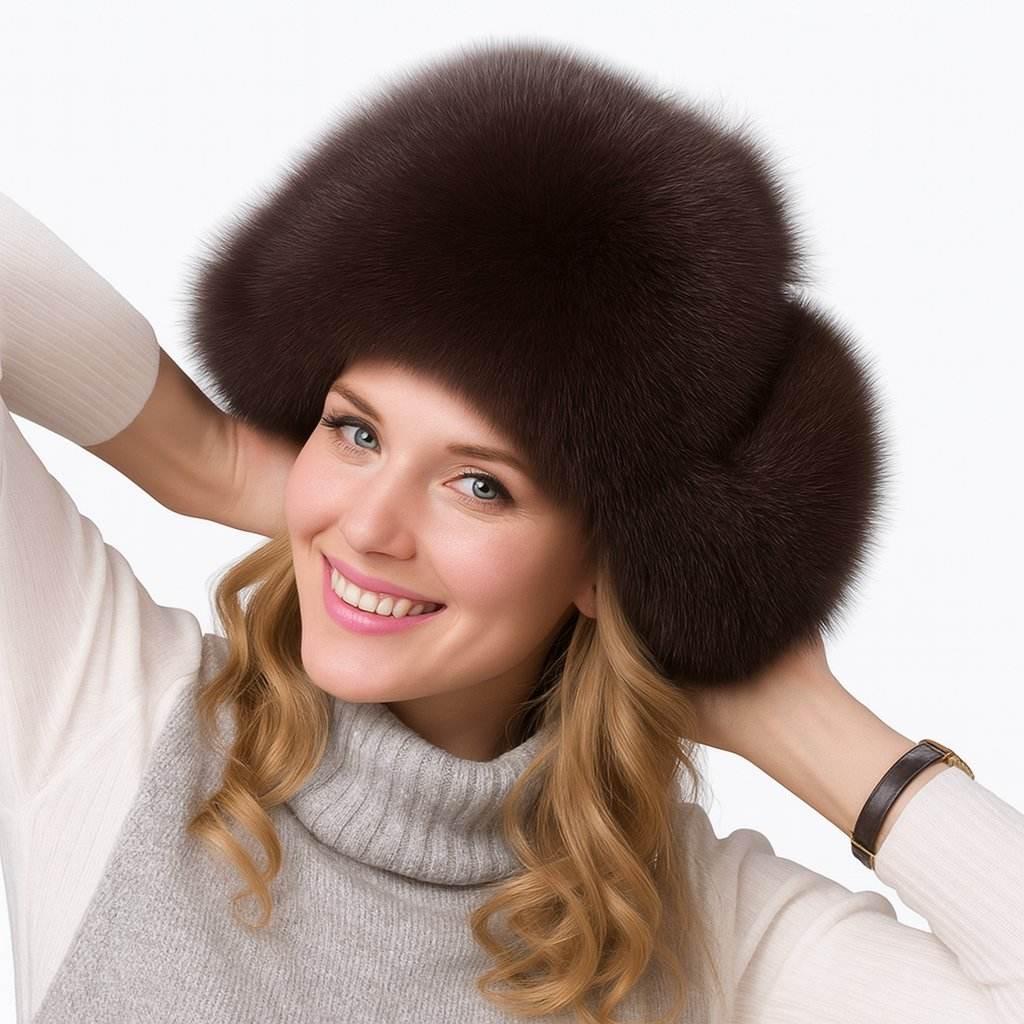 Arctic Luxe – Foldable Fox Fur Winter Hat - Jewellar