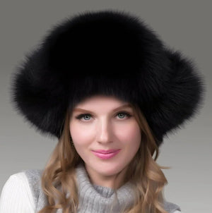 Arctic Luxe – Foldable Fox Fur Winter Hat - Jewellar