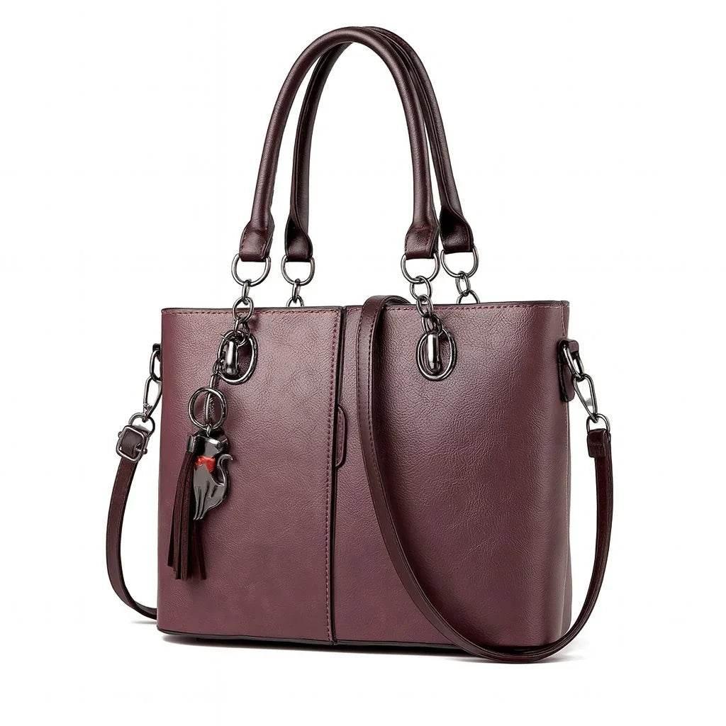 Aria Luxe – PU Leather Shoulder Handbag - Jewellar