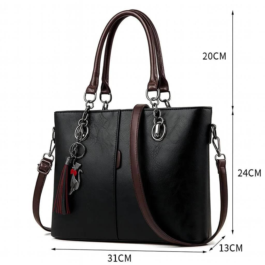 Aria Luxe – PU Leather Shoulder Handbag - Jewellar