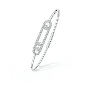 Aria Move – 925 Silver Diamond Accent Bracelet - Jewellar