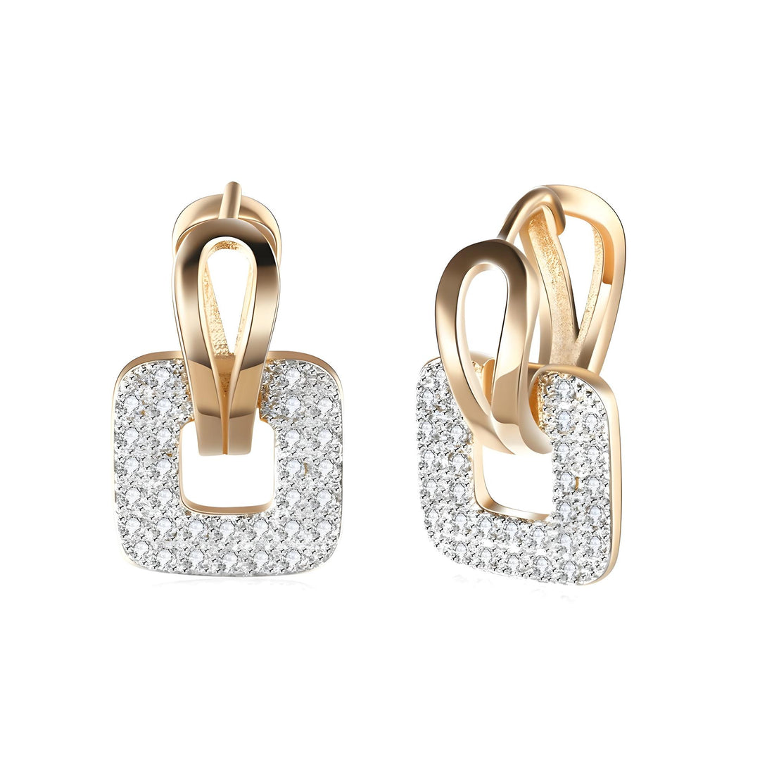 Luxe Pavé Huggies