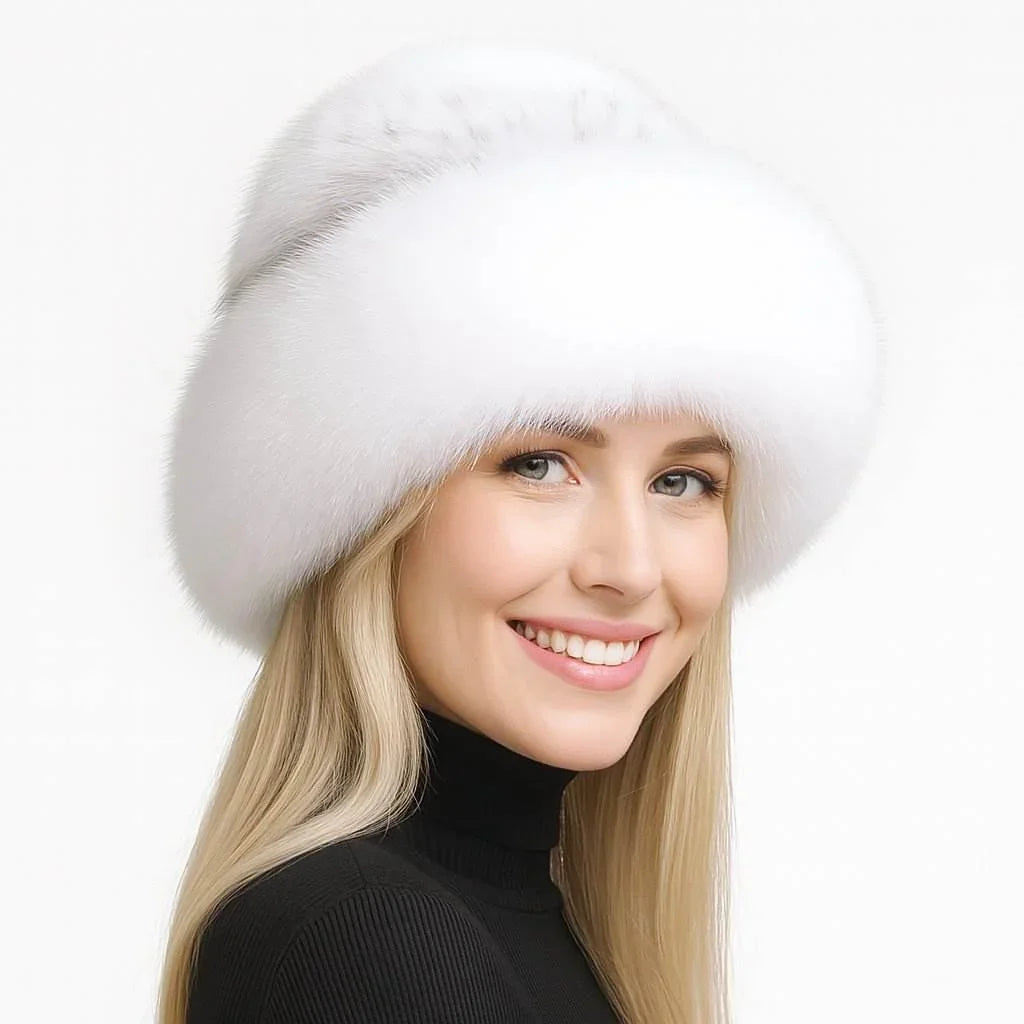 Aurora – Braided Mink & Fox Fur Winter Hat - Jewellar