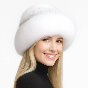Aurora – Braided Mink & Fox Fur Winter Hat - Jewellar