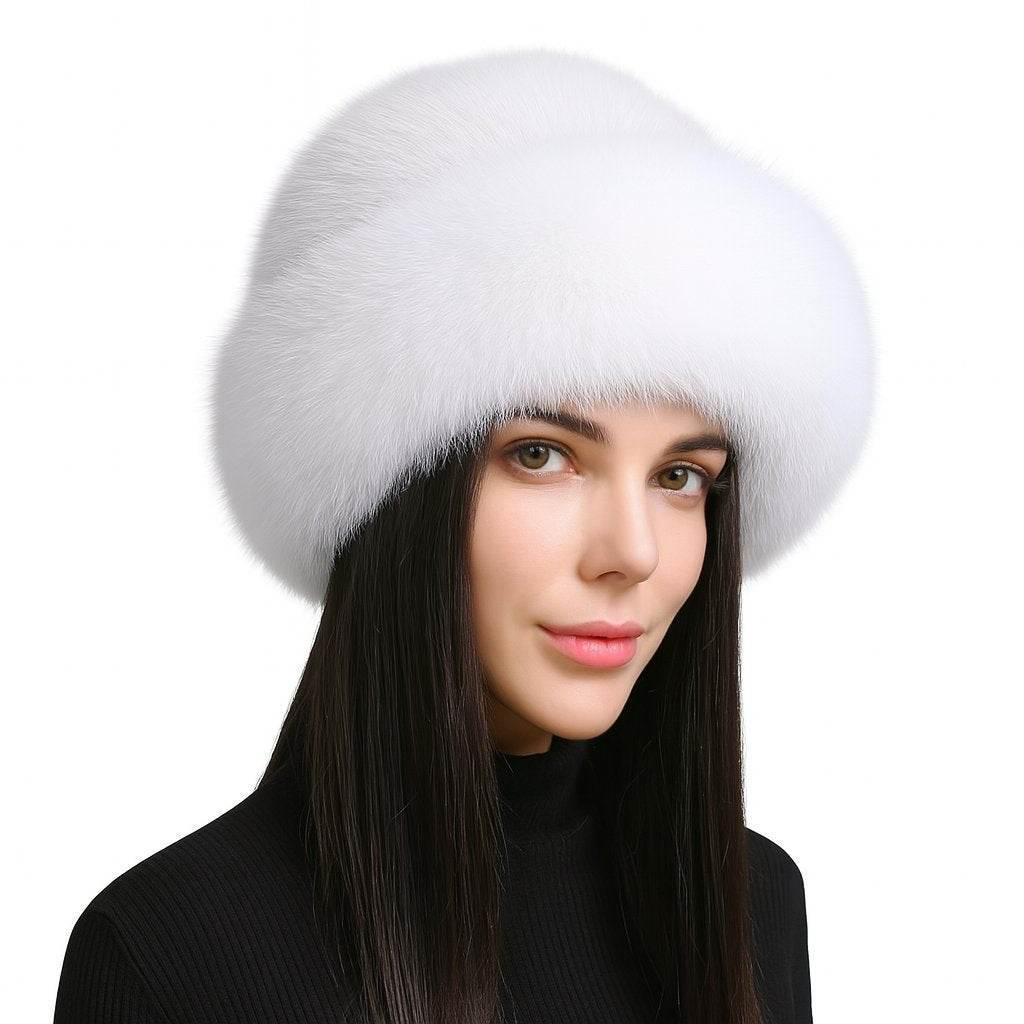 Aurora – Braided Mink & Fox Fur Winter Hat - Jewellar