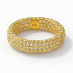 Axis Bold – 925 Silver Micro-Studded Ring - Jewellar
