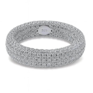 Axis Bold – 925 Silver Micro-Studded Ring - Jewellar