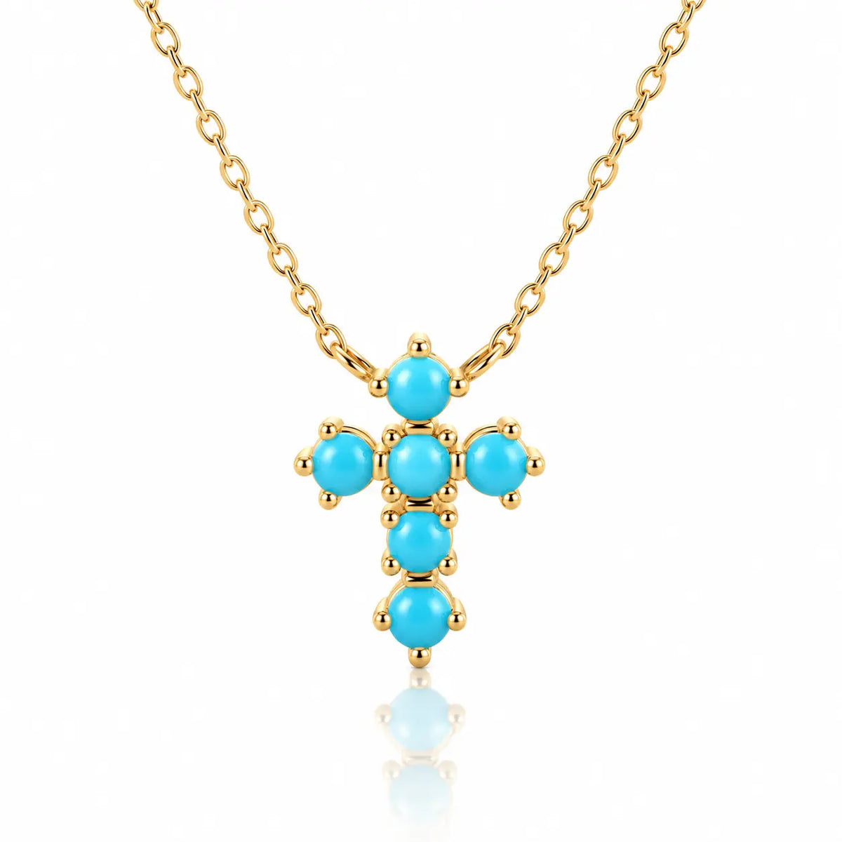 Azure Charm Necklaces - Gold-Plated 925 Sterling Silver