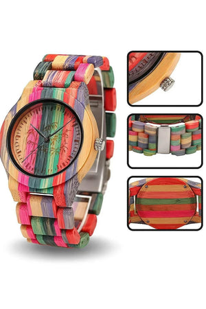 Bamboo Time – Natural Wood Quartz Watch - Jewellar