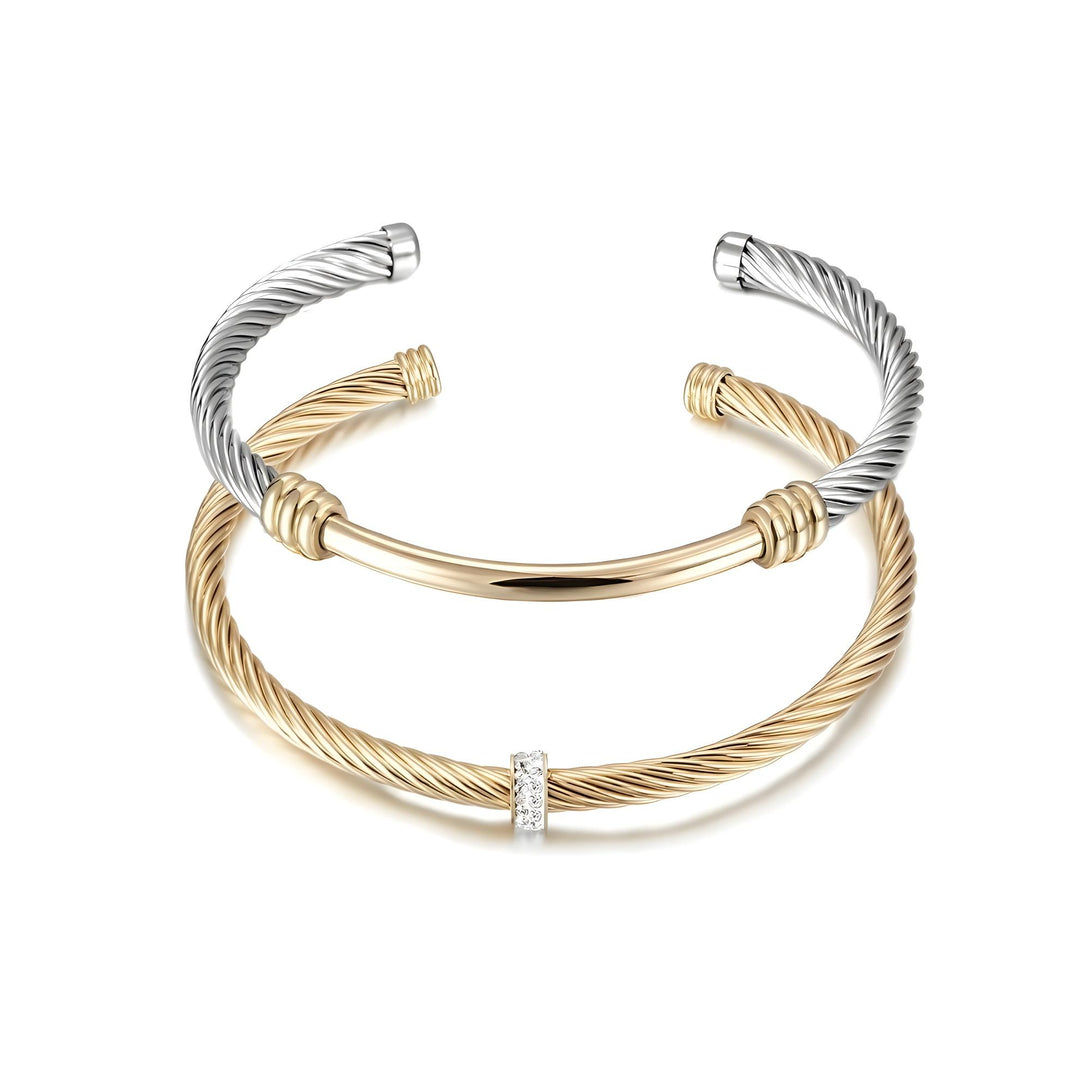 Bi-Color Bangle Set