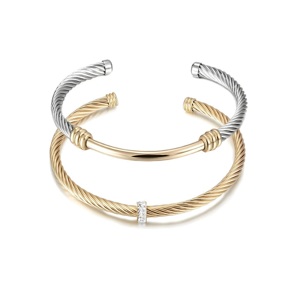 Bi-Color Bangle Set