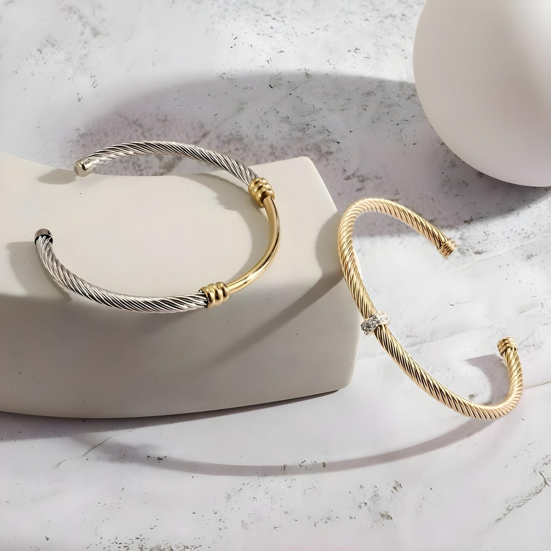 Bi-Color Bangle Set