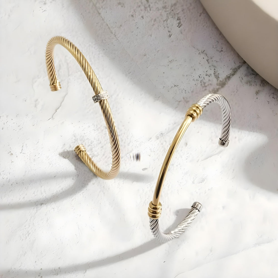 Bi-Color Bangle Set