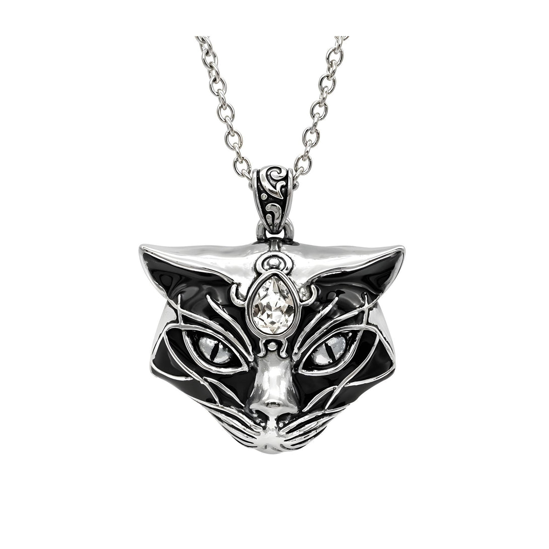 Black Magic Cat’s Head Necklace