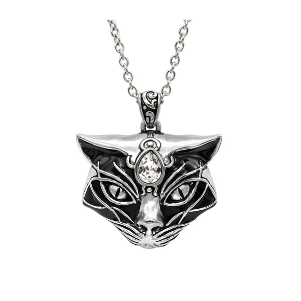 Black Magic Cat’s Head Necklace