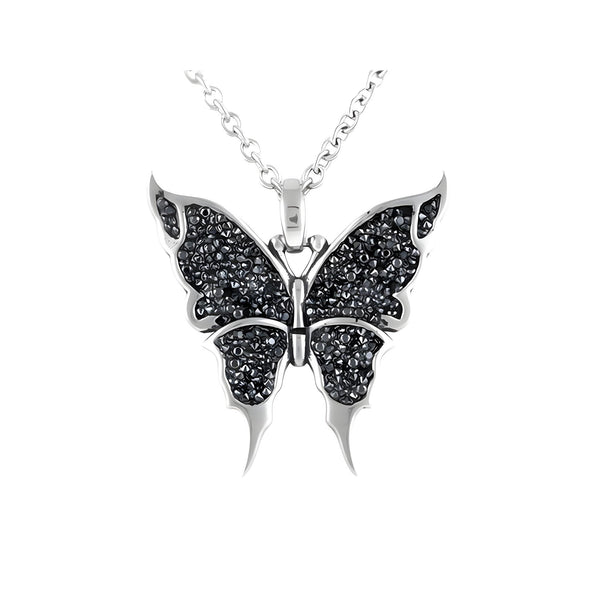 Black & Bright Butterfly Necklace