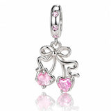 Blush Ballet Charms & Safety Chain - 925 Sterling Silver
