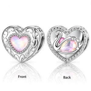 Blush Ballet Charms & Safety Chain - 925 Sterling Silver