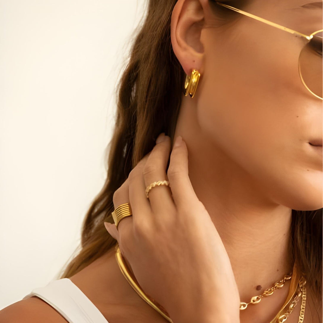 Bold Square Hoops